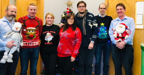 Christmas Jumper Day at SL Controls in Support of the Simon Community