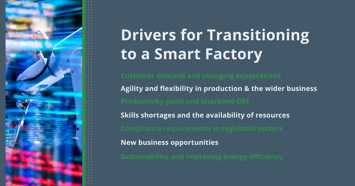 Drivers for Transitioning to a Smart Factory