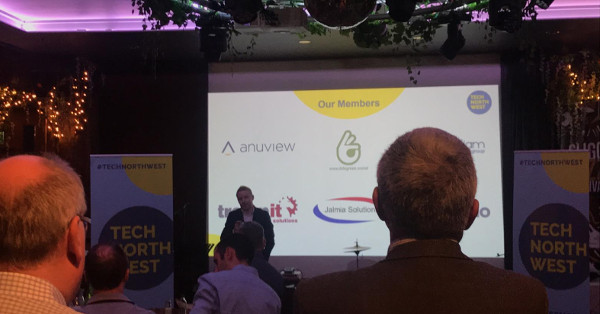 Keith Moran at the launch of tech North West