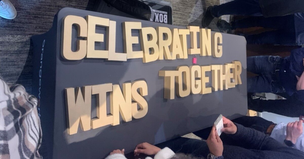 Celebrating wins together